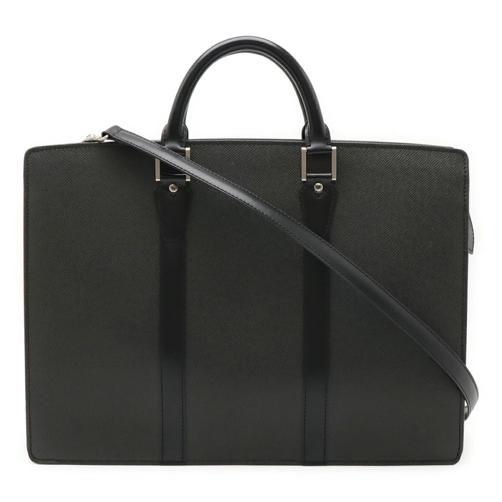 LOUIS VUITTON Taiga Portedocument Rosan Business Bag Shoulder Ardoise Black